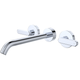 Fienza Kaya Chrome Lever Taps Wall Basin /Bath 220Mm Outlet Set Lf
