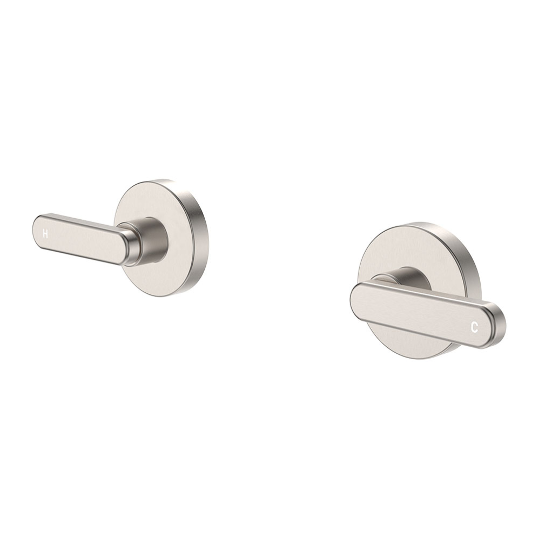 Fienza Kaya Lever Wall Taps Brushed Nickel Sus304 & Lf Brass