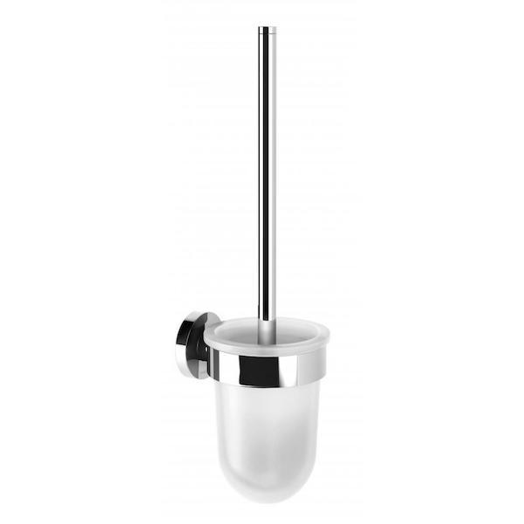 Phoenix Radii Toilet Brush & Holder Round Plate