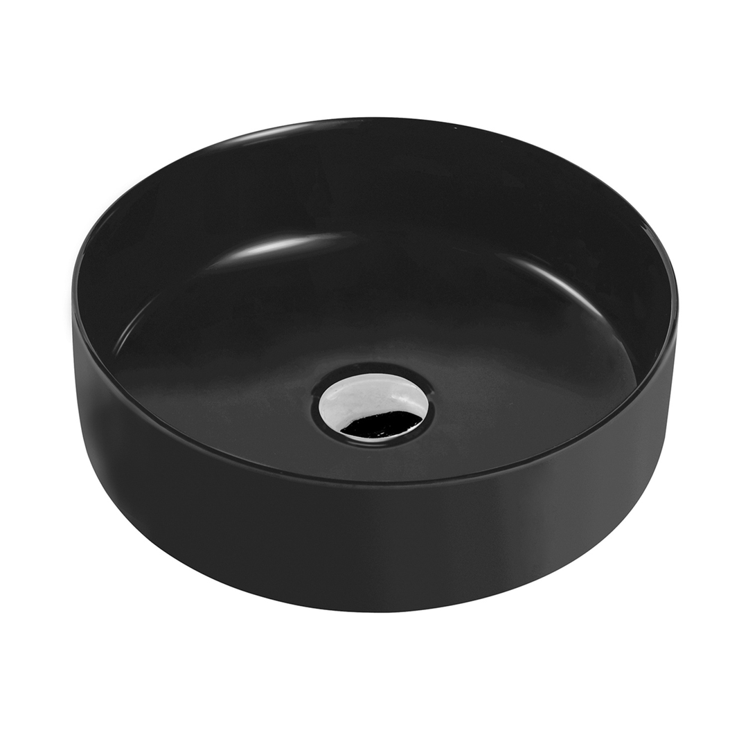 Otti Artis 88 Above Counter Round Basin Nth Matt Blace Fine Ceramic 355X355X120Mm