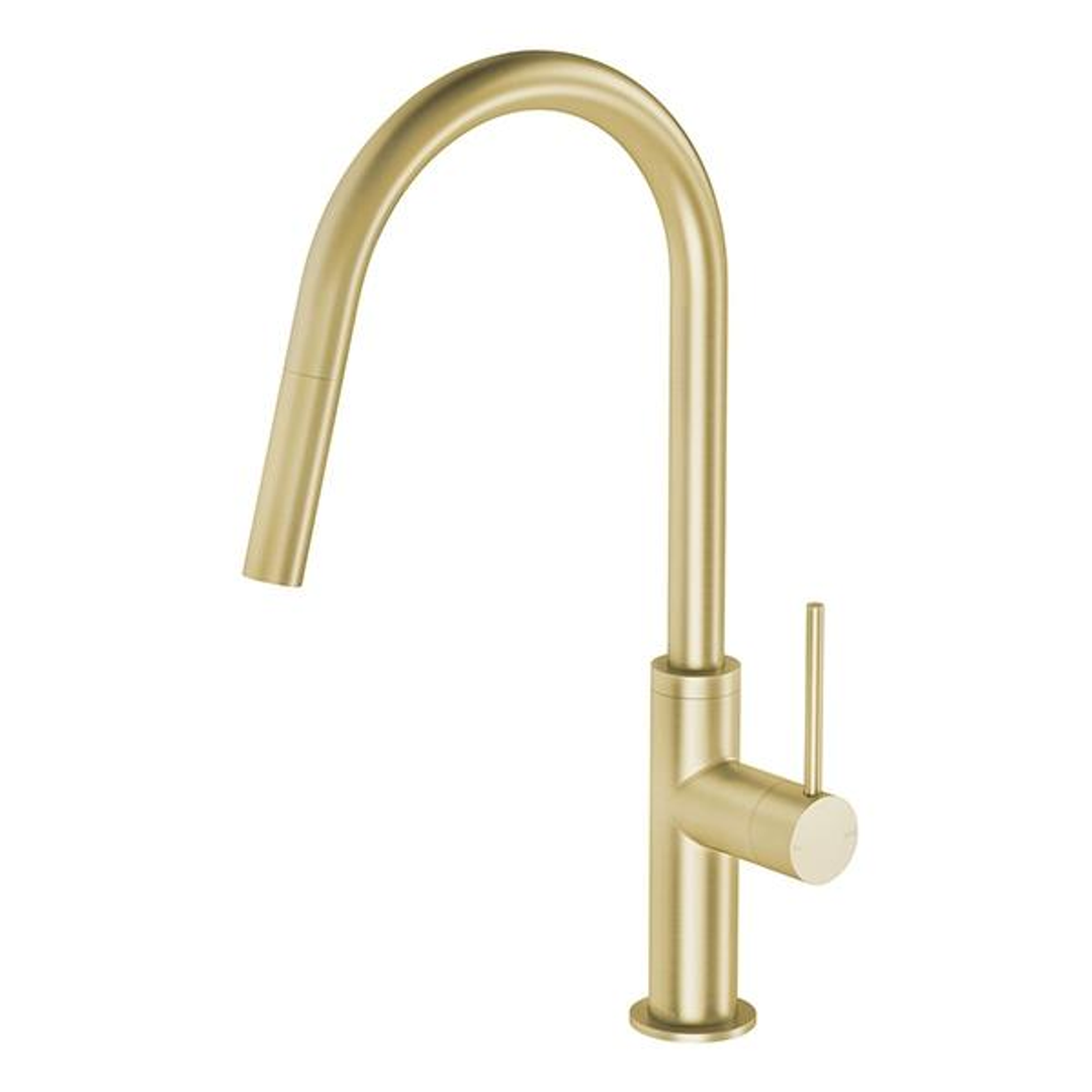 Phoenix Vivid Slimline Pull Out Sink Mixer - Brushed Gold