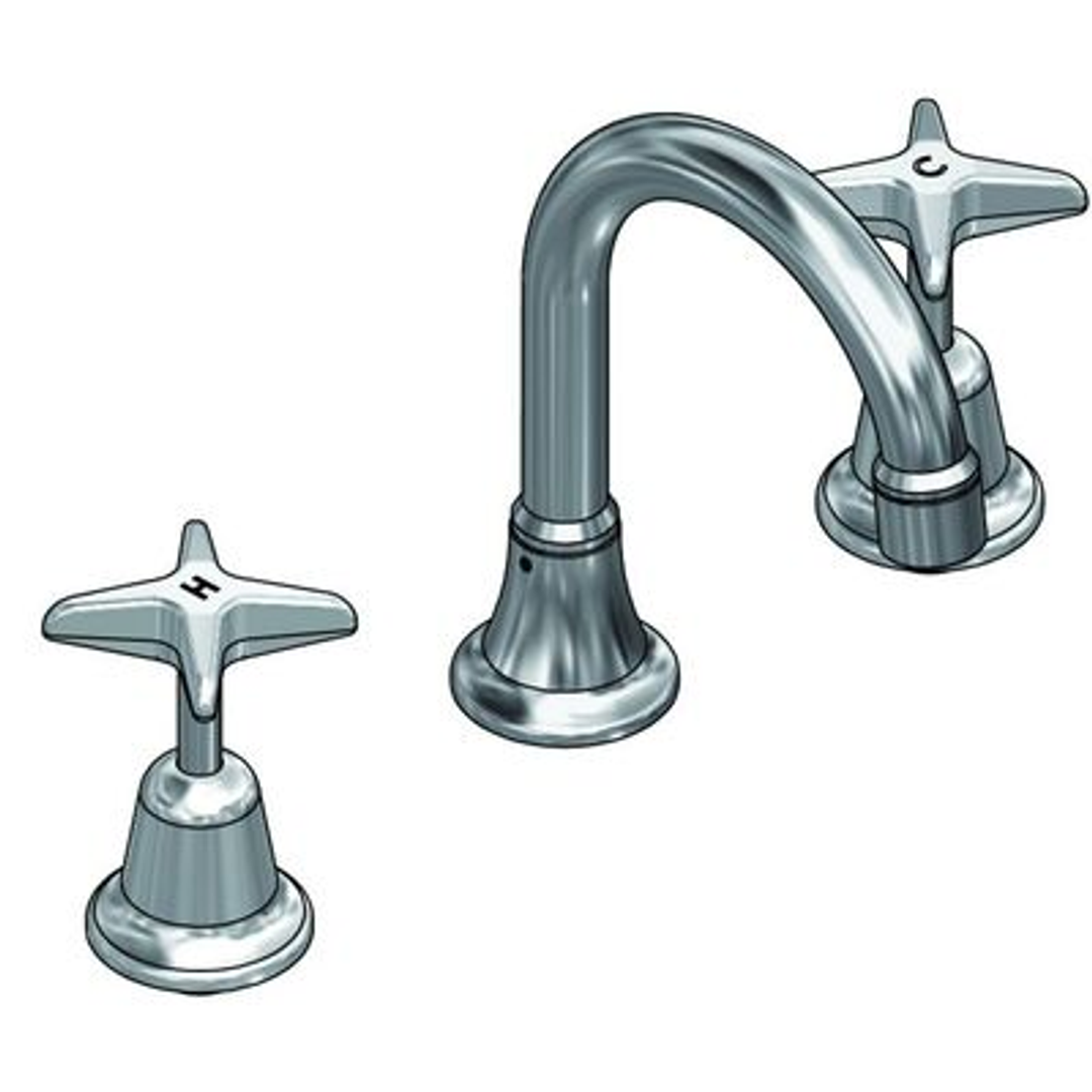 Ram Southern Cross Basin Set with Swvl Gooseneck Spout Chrome