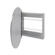 Cirque 900 Mirror 600 X 600 Cabinet White (Rifco P#:Cir900)