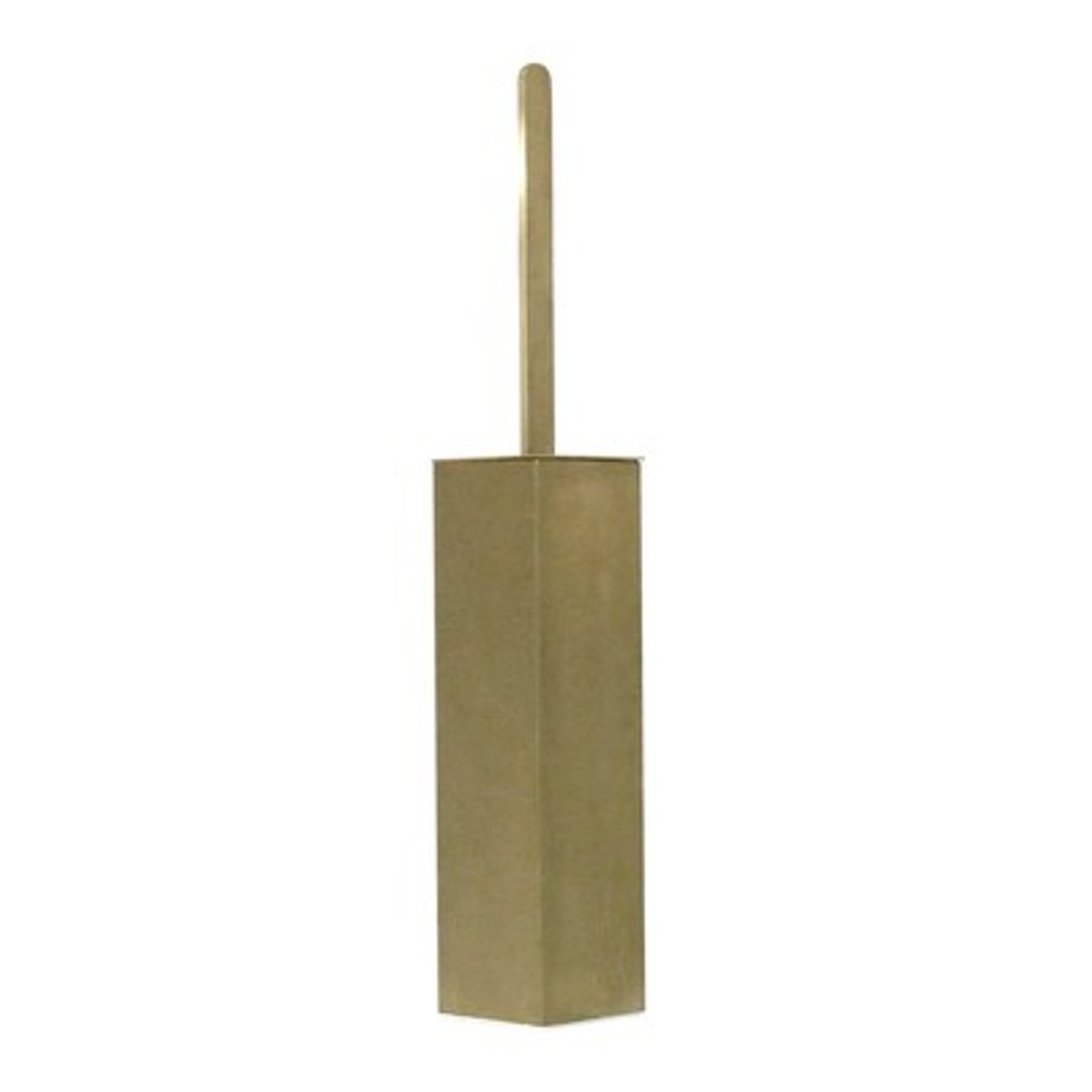 Streamline Arcisan Square Wall/Floor Toilet Brush Holder Brushed Brass Pvd