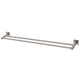 Phoenix RadII Double Towel Rail 800mm Square Plate Brushed Nickel Rs812 Bn
