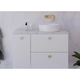 TIMBERLINE MARSHALL VANITY 900MM RIGHT WG BASIN SILKSURFACE AC TOP WALL HUNG