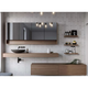 TIMBERLINE MILAN CABINET + FLOATING TOP 600MM CENTRE BOWL 140MM LAMINATE TOP WALL HUNG