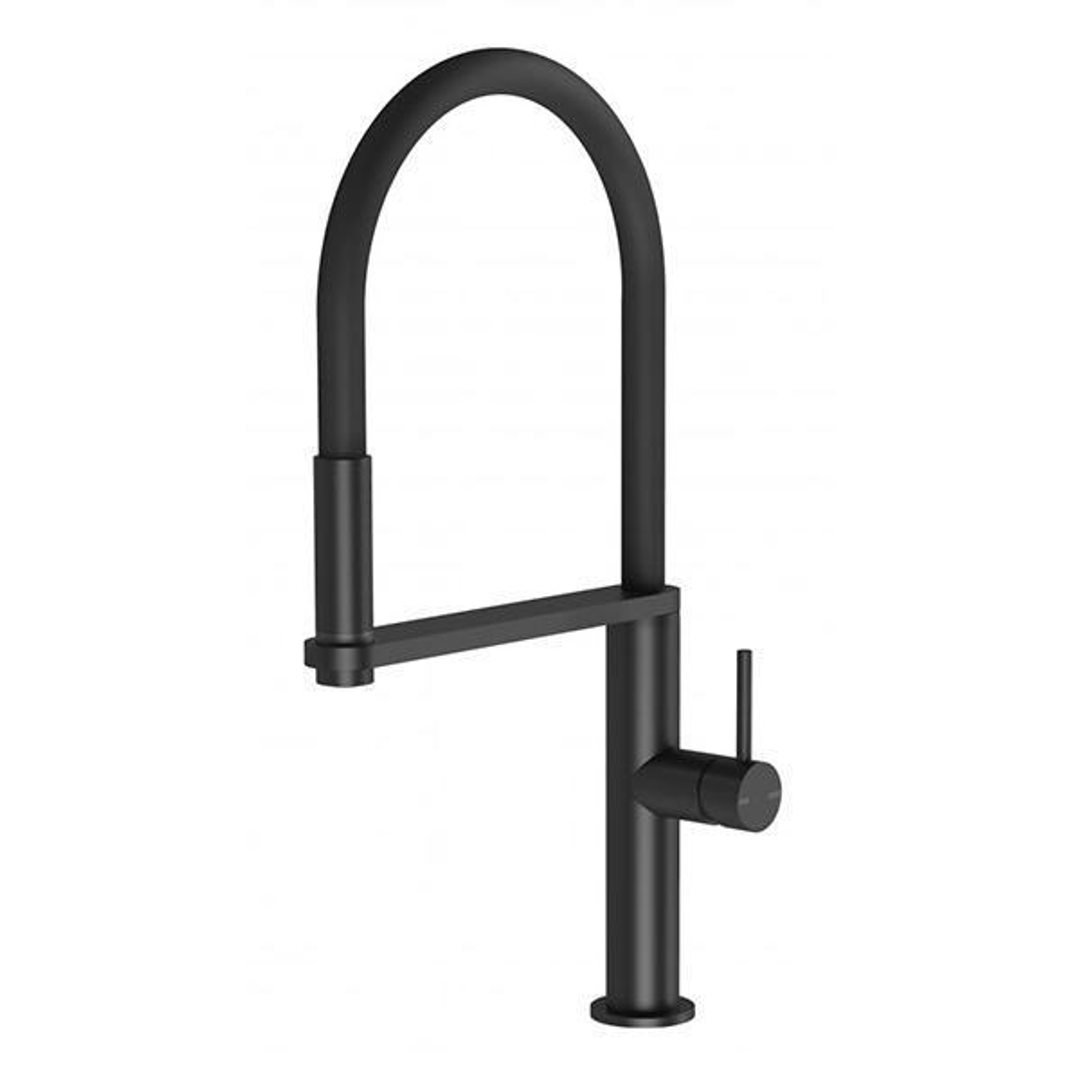 Phoenix Blix Flexible Hose Sink Mixer (Round) - Matte Black