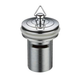 Plug & Waste 40mm  With Overflow Chrome - Deluxe Plug