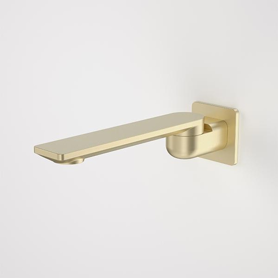 Caroma Urbane II 220mm Square Bath Swivel Outlet Brushed Brass