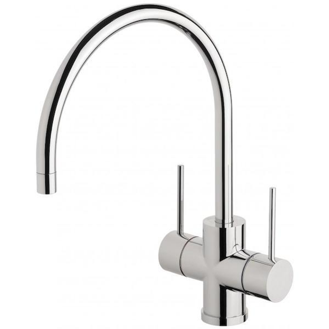 Phoenix Vivid Slimline Twin Handle Sink Mixer 220mm G/N