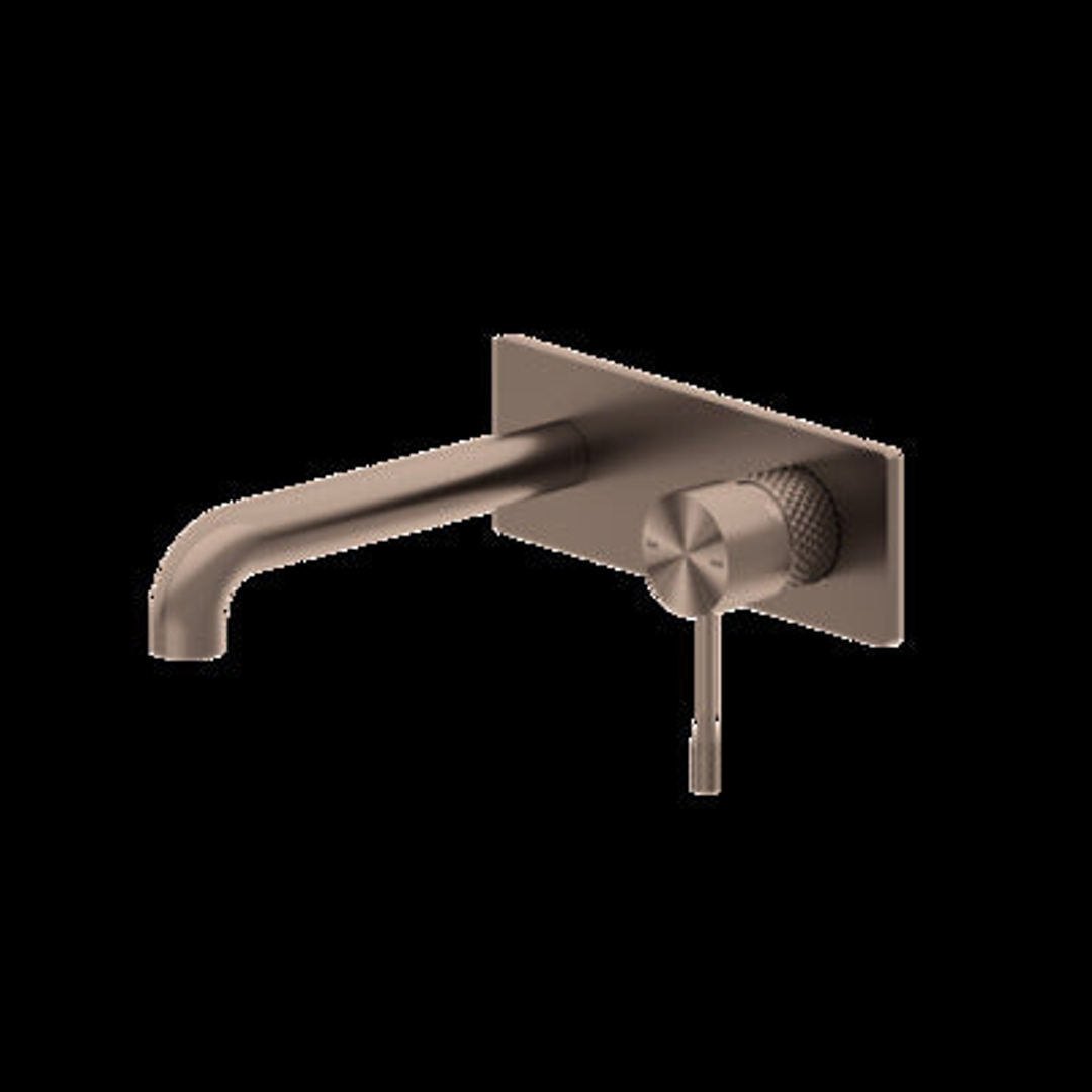 Nero Opal Wall Basin/Bath Mixer Brushed Bronze