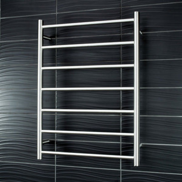 Radiant 7 Bar Rnd Heated Ladder Polished  Rtr01 Cp Left