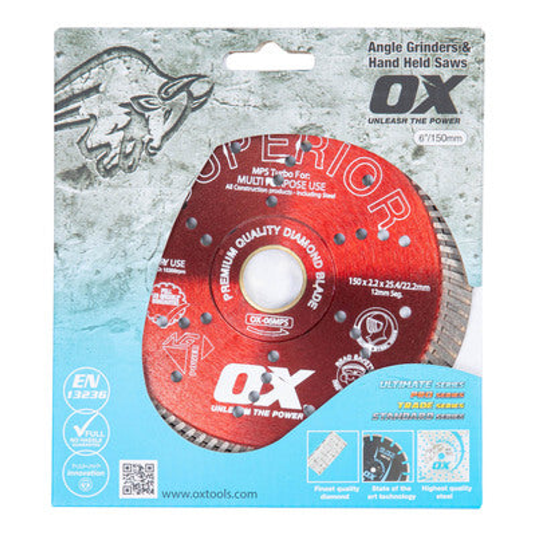Ox Professional Mps 4' Turbo Diamond Blade