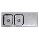 Clark Vital 1180Mm Double End Bowl Sink 1129   1Th Left