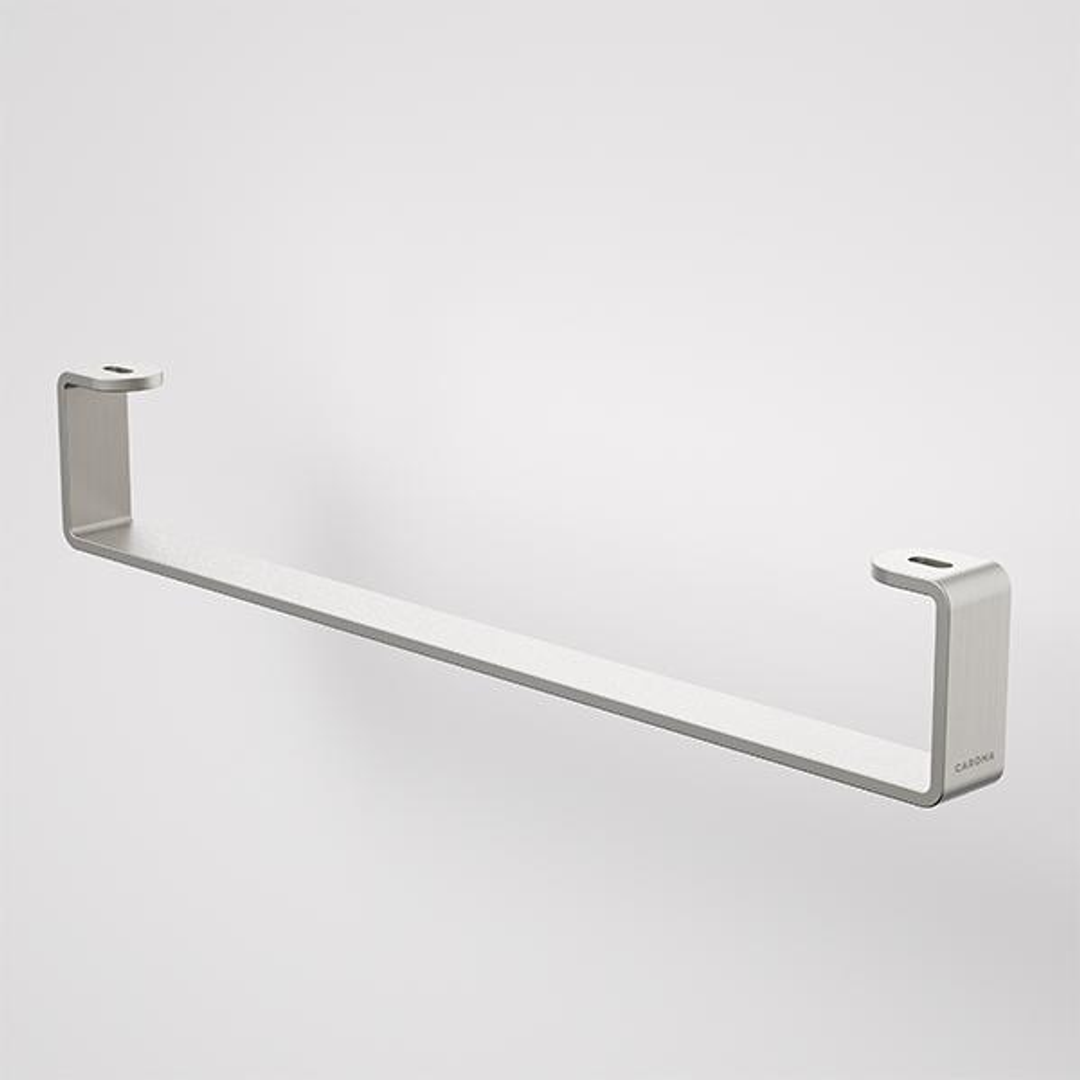 Caroma Urbane II Hand Wall Basin Integrated Rail Brushed Nickel