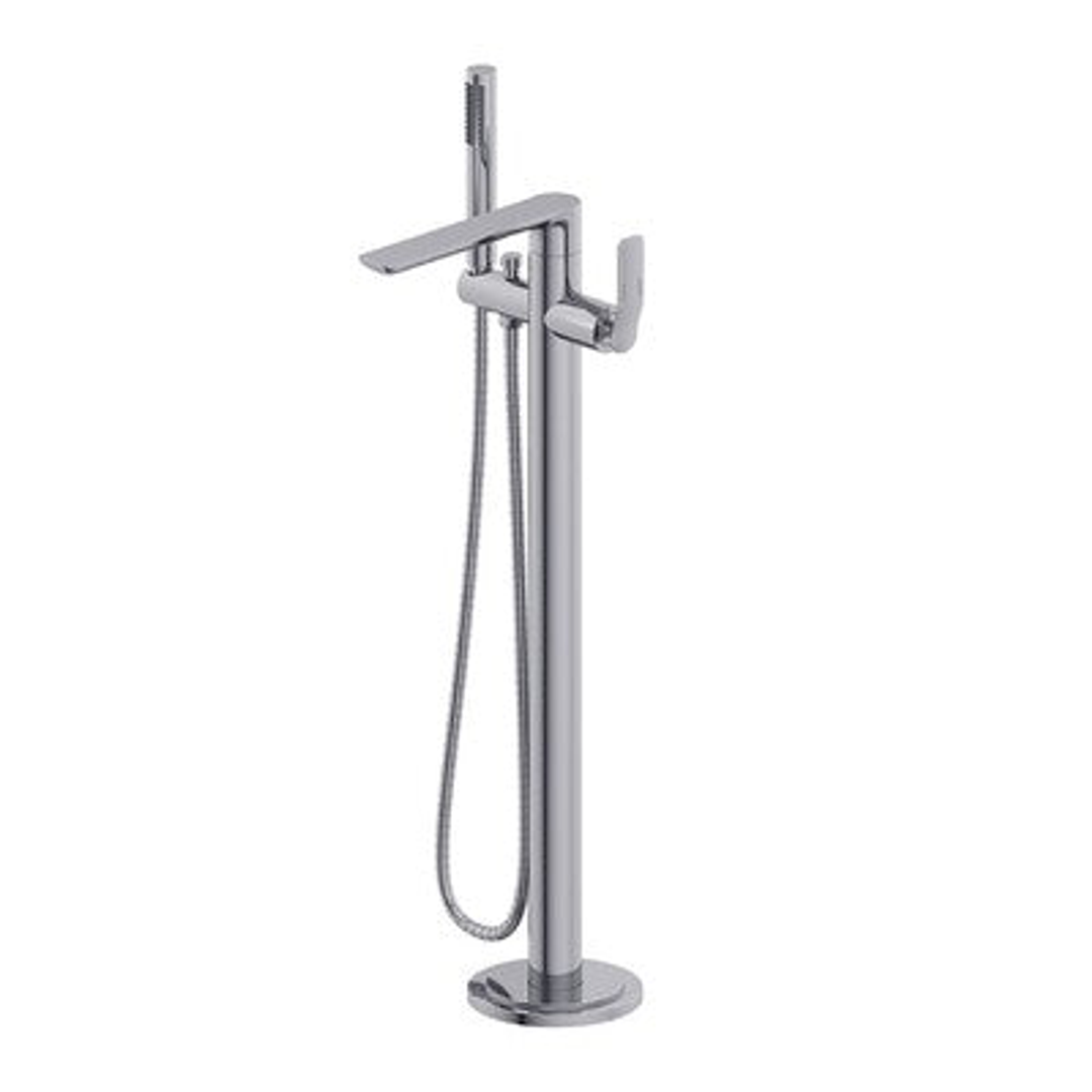 Synergii Freestanding Bath Mixer With Handshower Chrome By Streamline