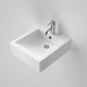 Caroma Liano Wall Basin 420mm White 1 Tap Hole 649315W