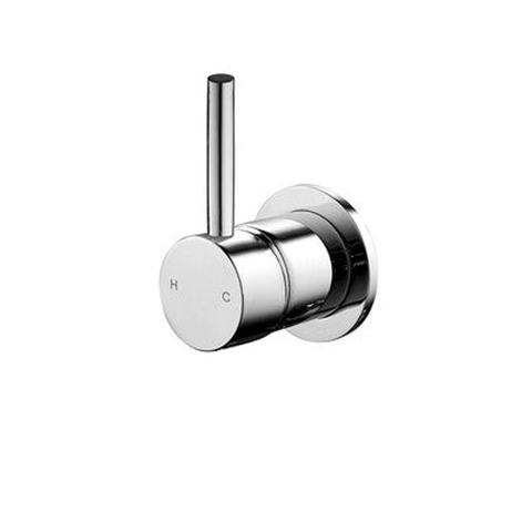 Streamline Axus Pin Lever Bath/Shower Mixer Lever Up 60mm Chromelate Matte Black *External