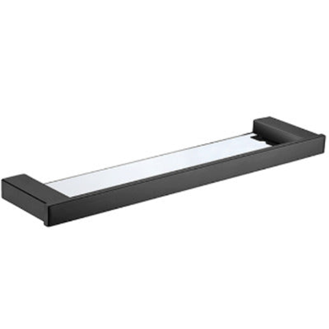 Bella Vista Chunky Design 600 Glass Shelf Black