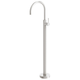 Phoenix Vivid Slimline Oval Floor Mounted Bath Mixer Brushed Nickel