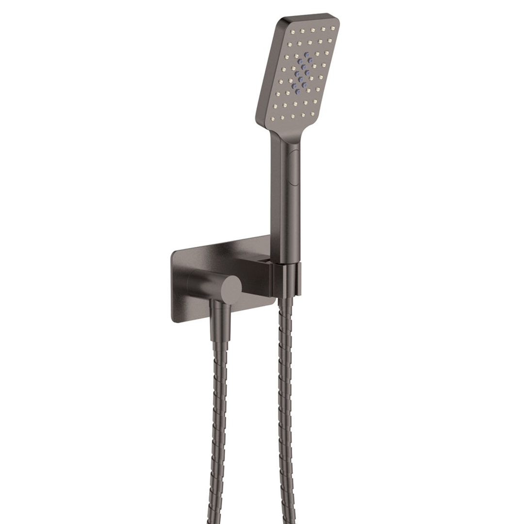Fienza Tono Hand Shower Soft Square Plate Gun Metal