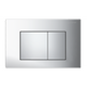 Otti R&T Dual Flush Plate Large Square Chrome