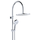Fienza Empire Slim Curved Twin Shower Chrome