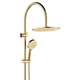 Fienza Empire Slim Curved Twin Shower Urban Brass