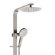 Fienza Kaya Deluxe Twin Shower Sus304 Brushed Nickel