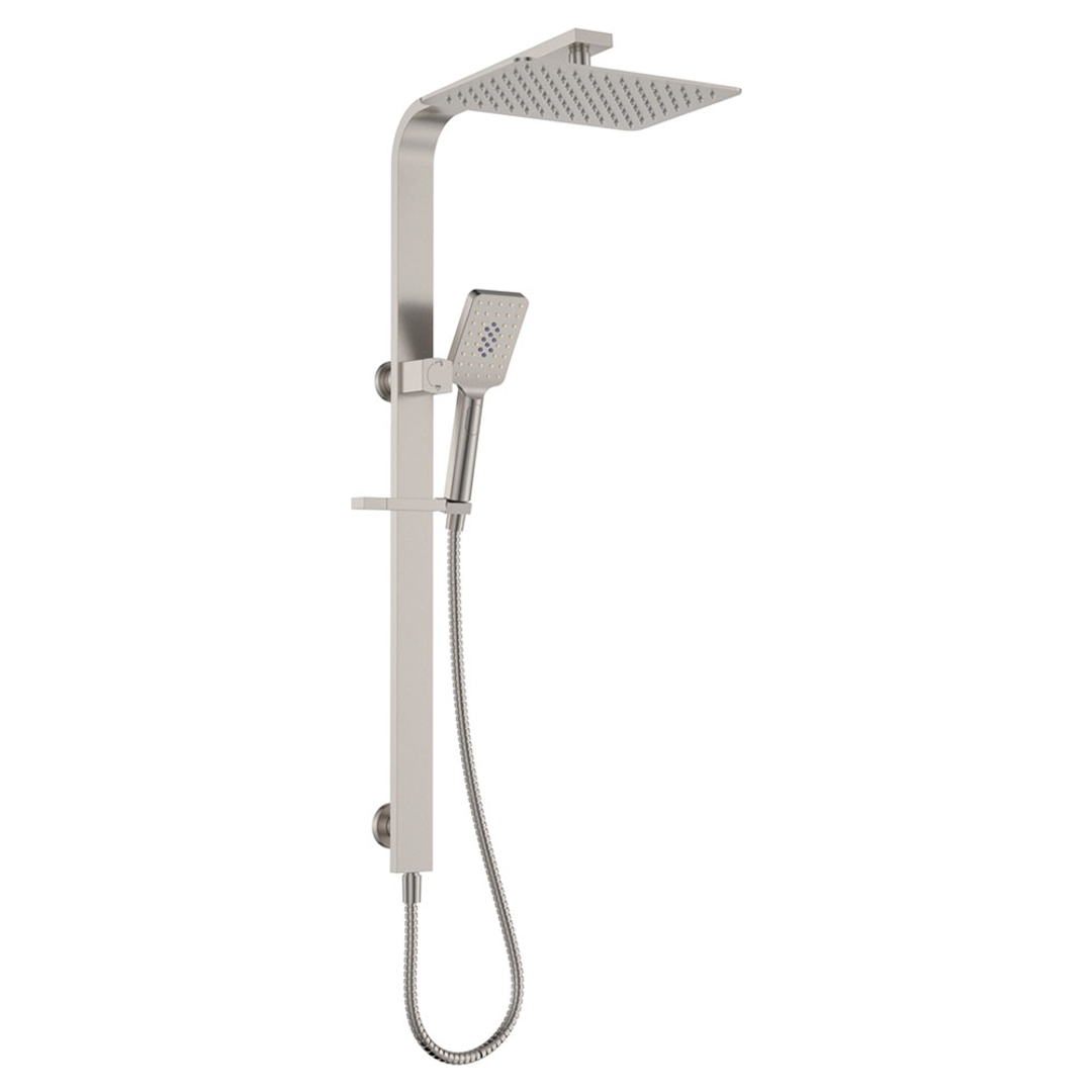 Fienza Tono Deluxe Twin Shower Sus304 Brushed Nickel
