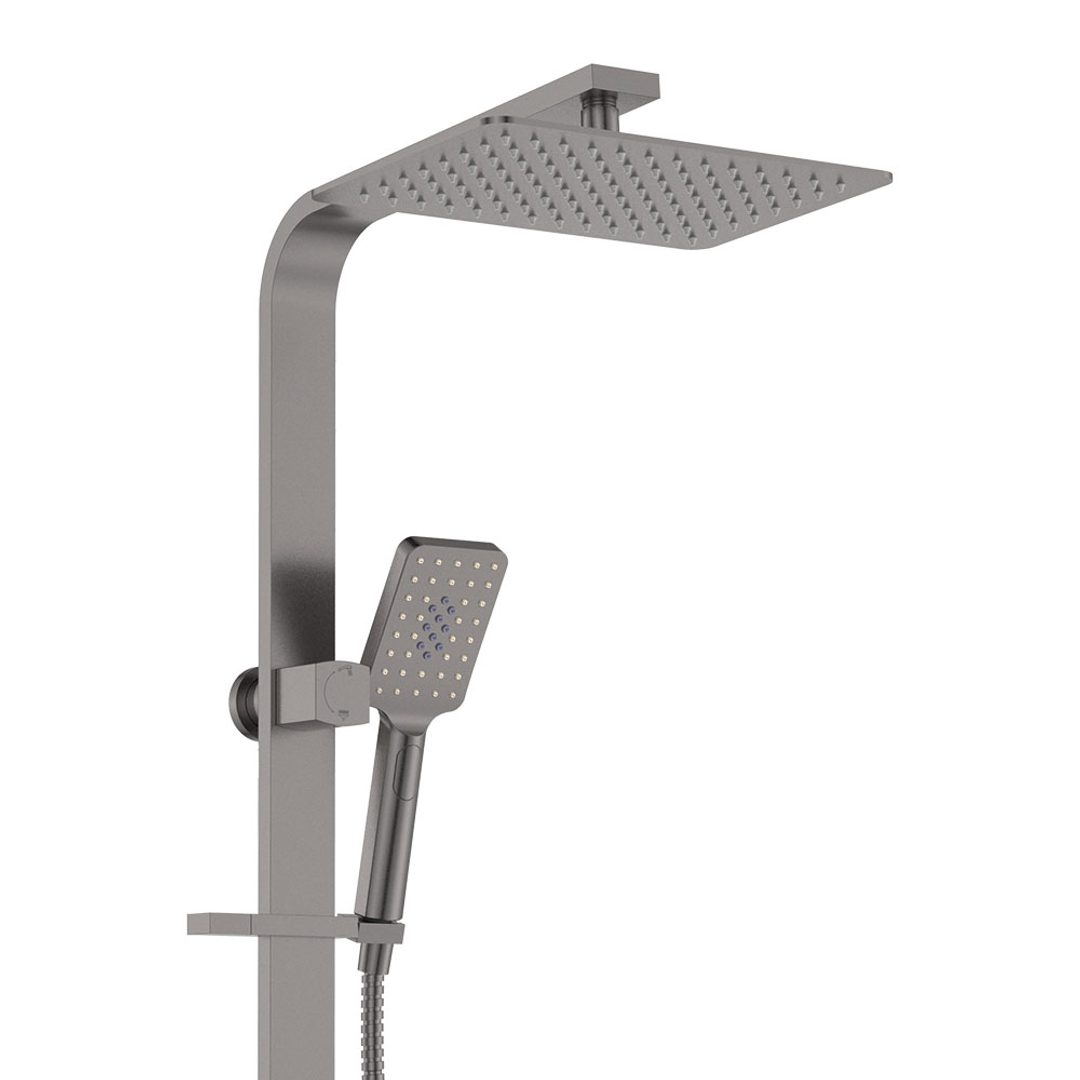 Fienza Tono Deluxe Twin Shower Sus304 Gun Metal