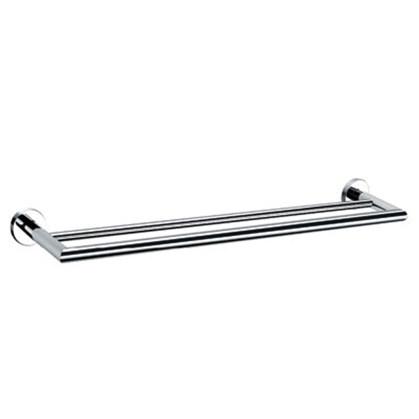 Nero Dolce 900Mm Double Towel Rail Chrome