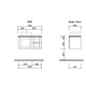 Victoria Vanity 1200mm Alpha Ceramic Top  Wall Hung(Timberln P#:V12Aw)