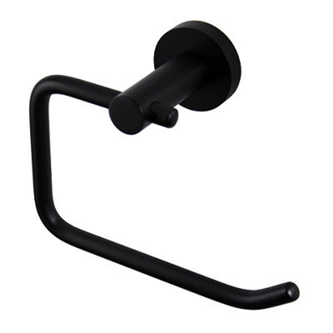 Aussie Life Round Curved Toilet Roll Holder Matte Black Ch-5051