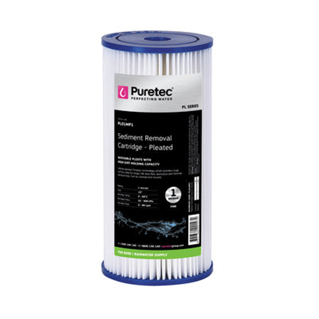 Puretec Pleated Sediment Maxi Plus Cartridge 10' 1Um Pl01Mp1