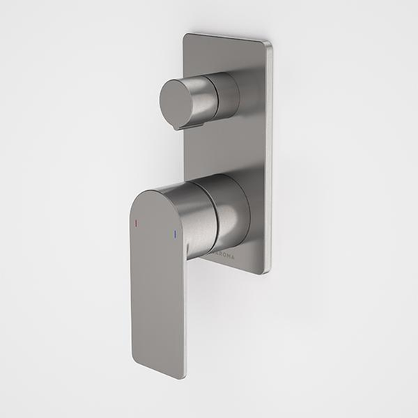 Caroma Urbane II Bath/Shower Mixer With Diverter Rectangle Gunmetal