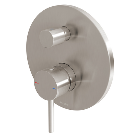 Phoenix Pina Shower/Bath Diverter Brushed Nickel