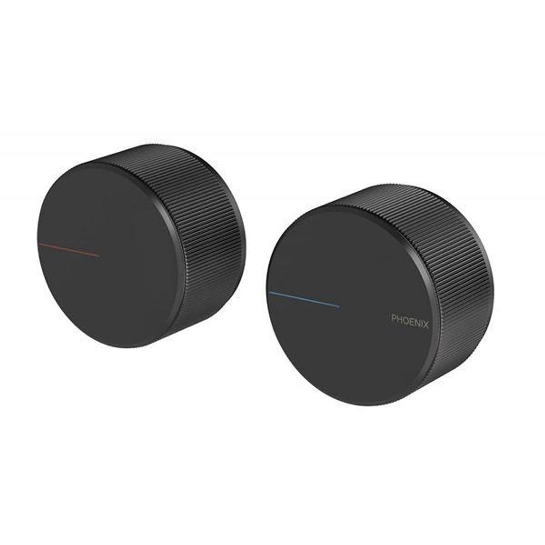 Phoenix Axia Wall Top Assemblies 15mm Extended Spindles - Matte Black