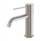 Phoenix Vivid Slimline Basin Mixer Curved Outlet Brushed Nickel