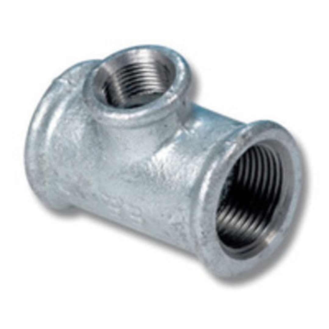 25MM X 25MM X 20MM TEE REDUCING GALV