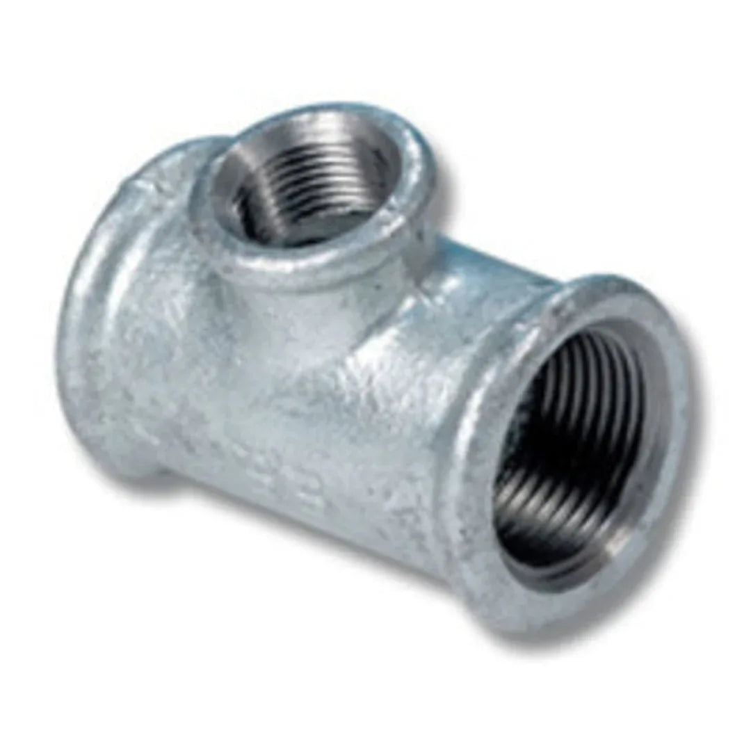 75MM X 75MM X 50MM TEE REDUCING GALV - Burdens Plumbing