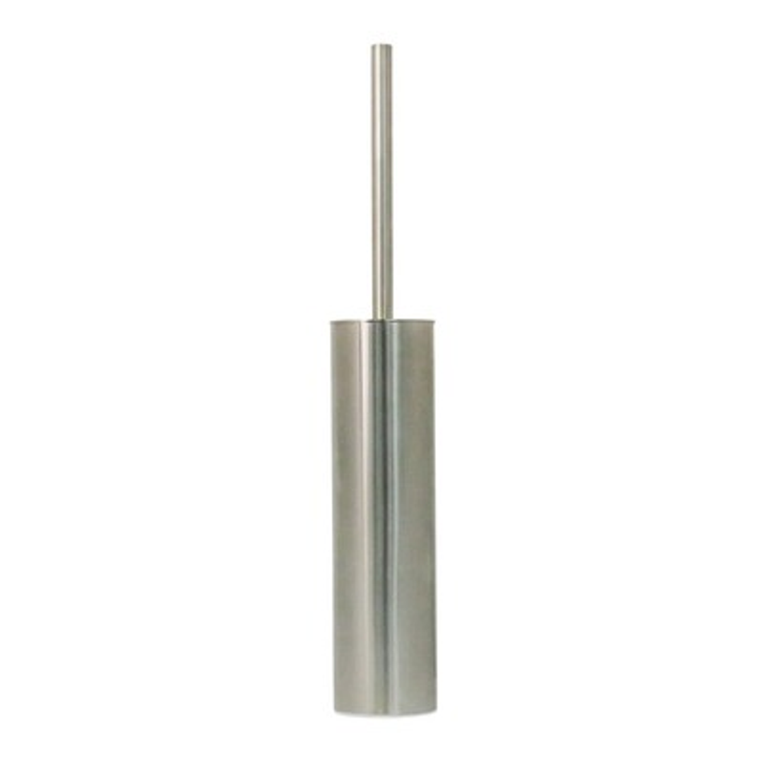 Streamline Arcisan Round Wall/Floor Toilet Brush Holder Satin Nickel Pvd