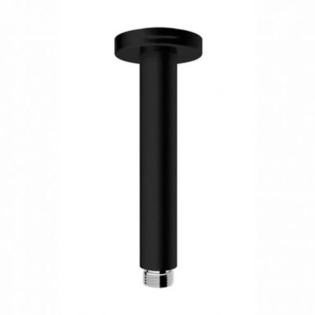 Bathe Ceiling Shower Arm 300mm M/Black