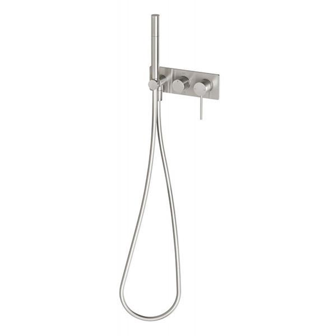 Phoenix Vivid Slimline Wall Shower System - Brushed Nickel