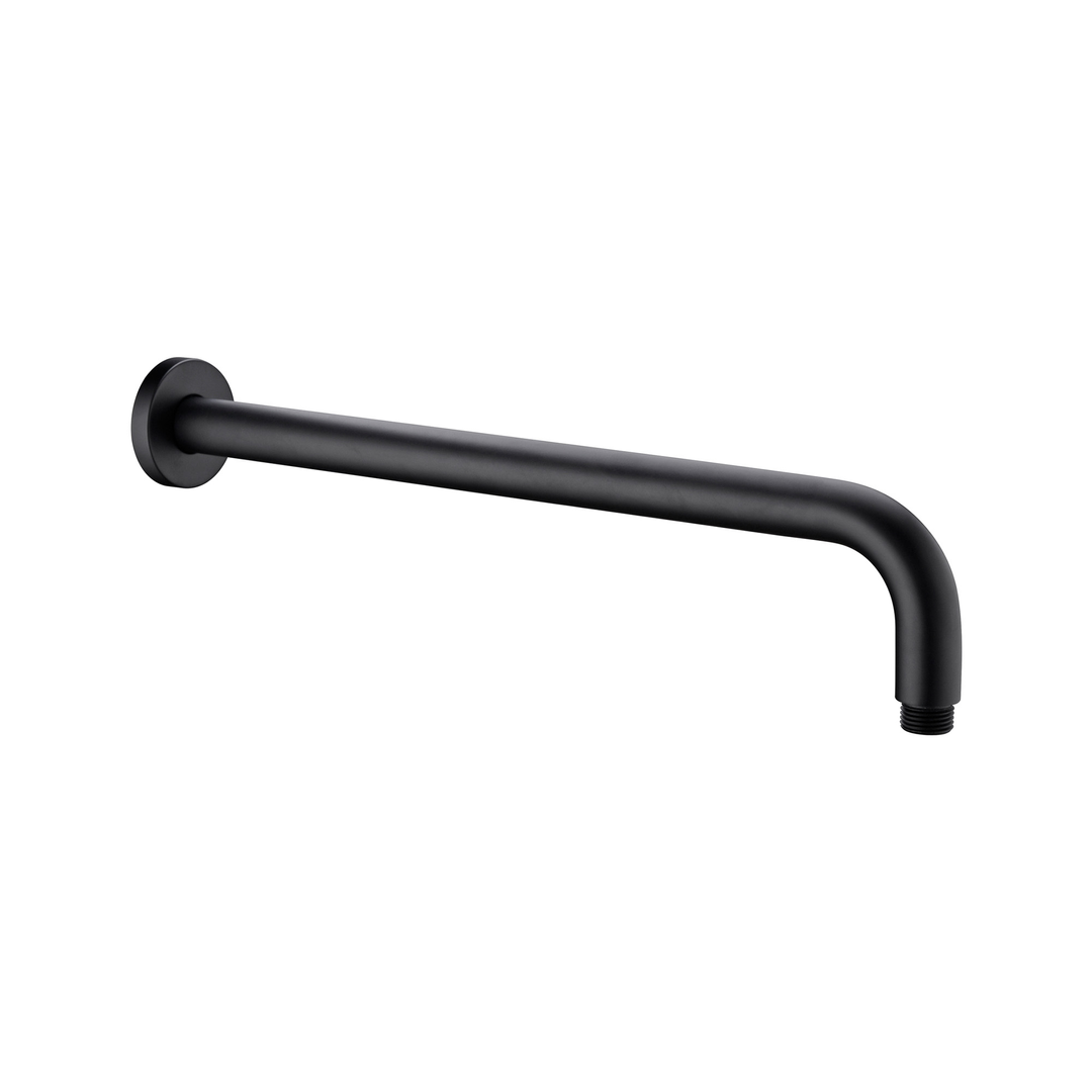 Nero Round Shower Arm - Matt Black