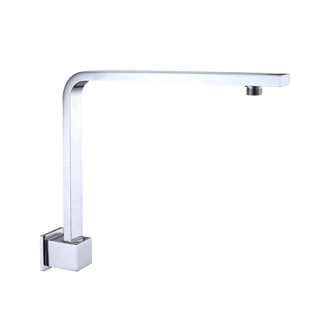 Nero Square Swivel Shower Arm - Chrome