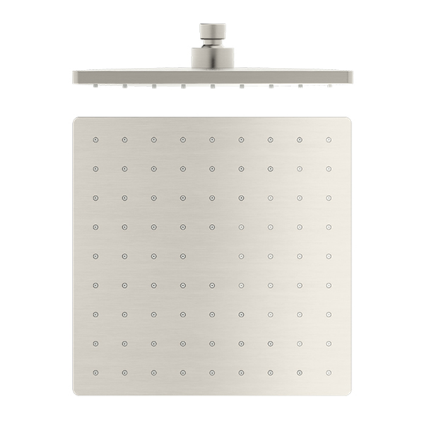 Nero 250Mm Abs Square Shower Head Brushed Nickel