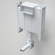 CAROMA INVISI II Cistern with Adjustable Flush pipe #237007