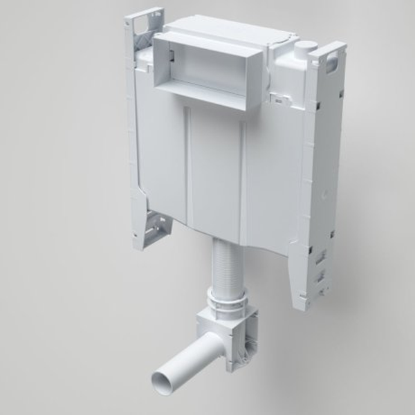 CAROMA INVISI II Cistern with Adjustable Flush pipe #237007